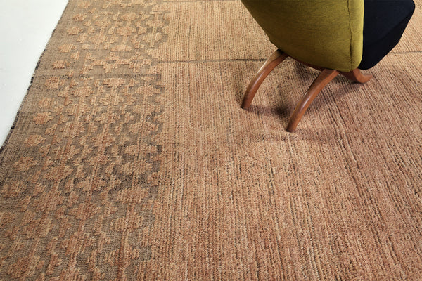 Yedder, Nomad Collection, Warm Clay - close-up of weave texture and pile