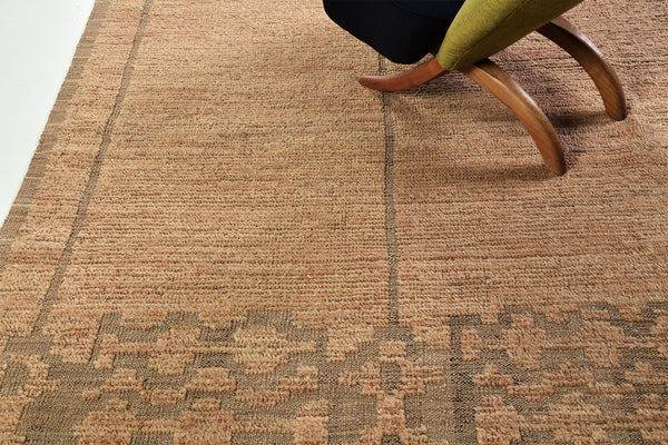 Yedder, Nomad Collection, Warm Clay - detailed border and fringe