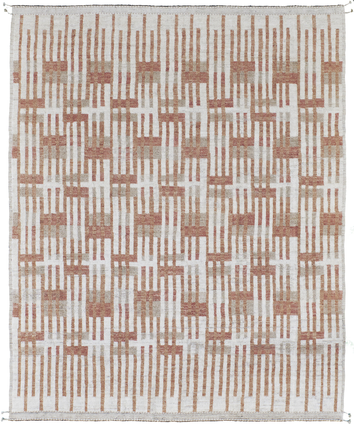 Iken, Kust Collection, Ivory Rose - one-of-a-kind handmade area rug