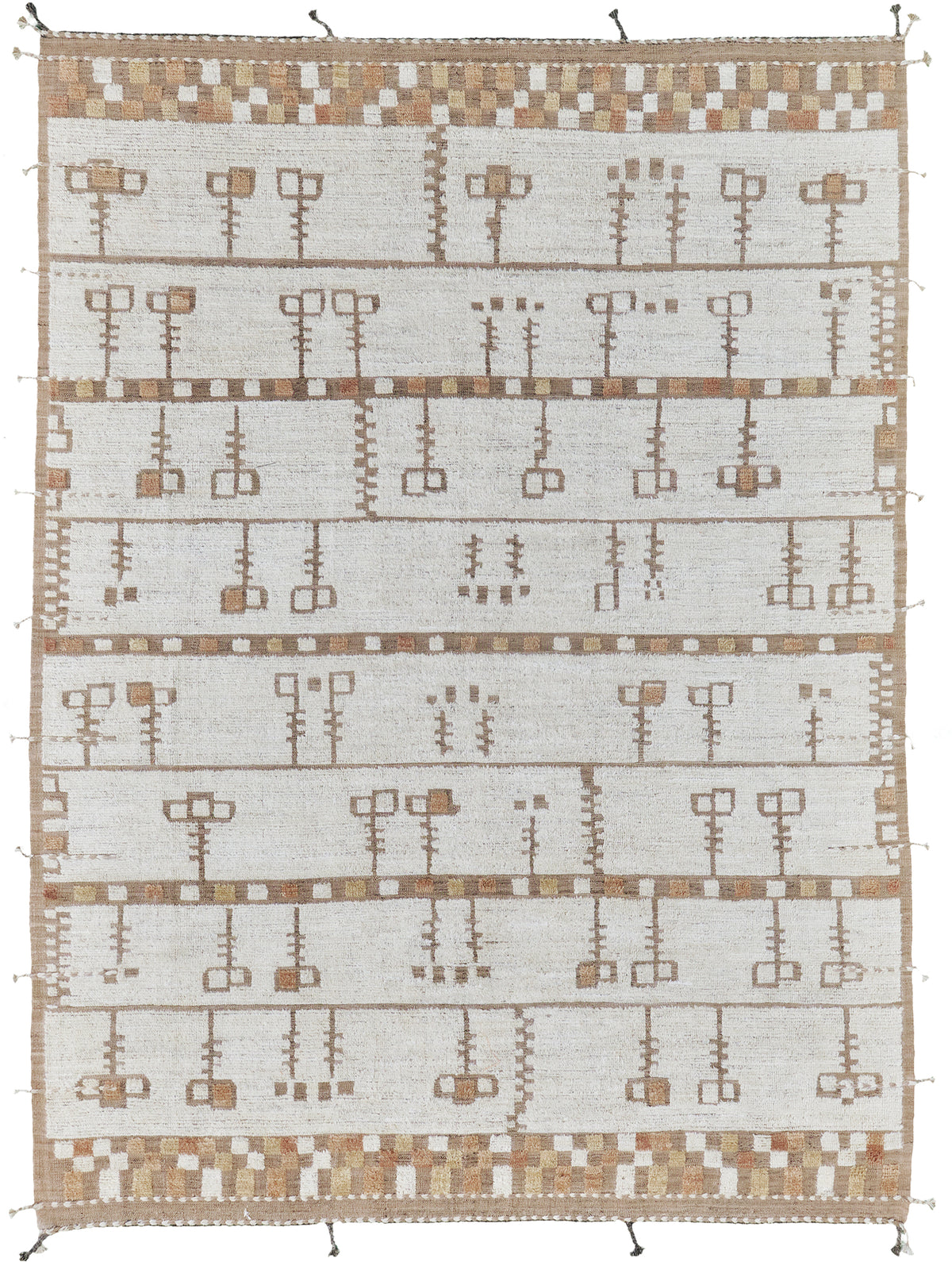 Falt, Kust Collection, Ivory Clay - one-of-a-kind handmade area rug