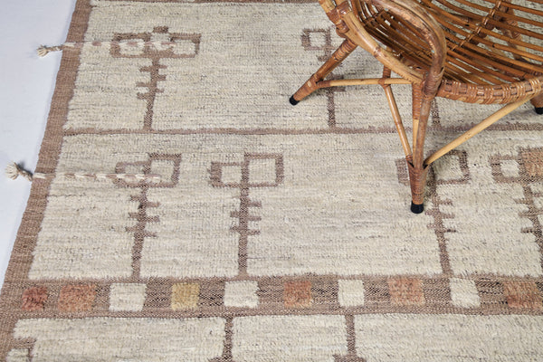 Falt, Kust Collection, Ivory Clay - detailed border and fringe