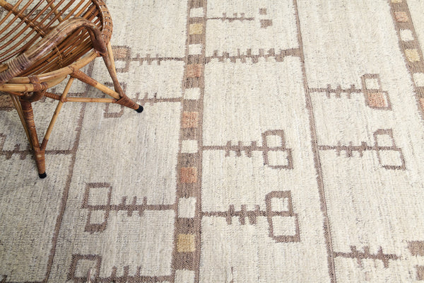 Falt, Kust Collection, Ivory Clay - close-up of weave texture and pile
