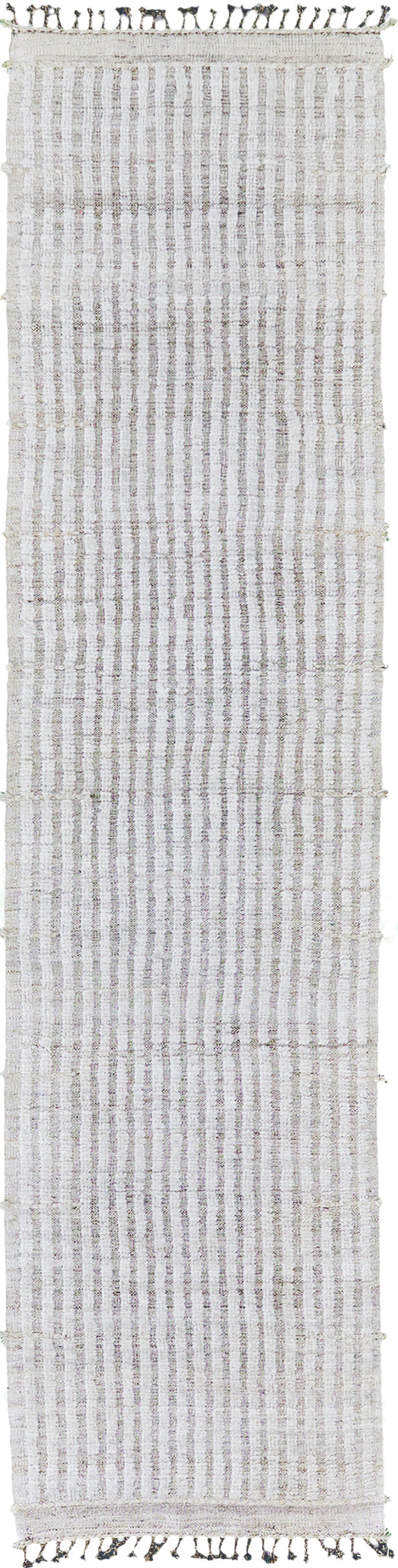 Fohn Runner Seasons, Haute Bohemian, Ivory - narrow runner - one-of-a-kind handmade area rug [#2]