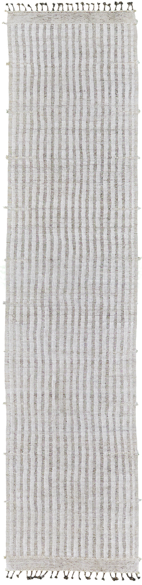 Fohn Runner Seasons, Haute Bohemian, Ivory - narrow runner - one-of-a-kind handmade area rug [#3]