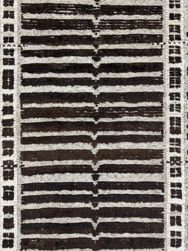 Tala Runner Seasons, Atlas Collection, Ivory Brown - narrow runner - overhead flat lay view [#1]