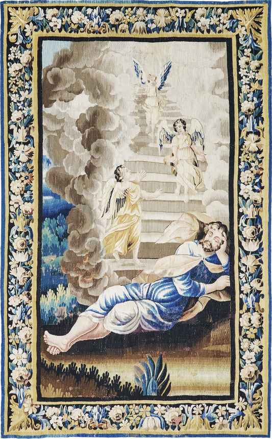 18th Century Brussel Tapestry Dream of Jacob