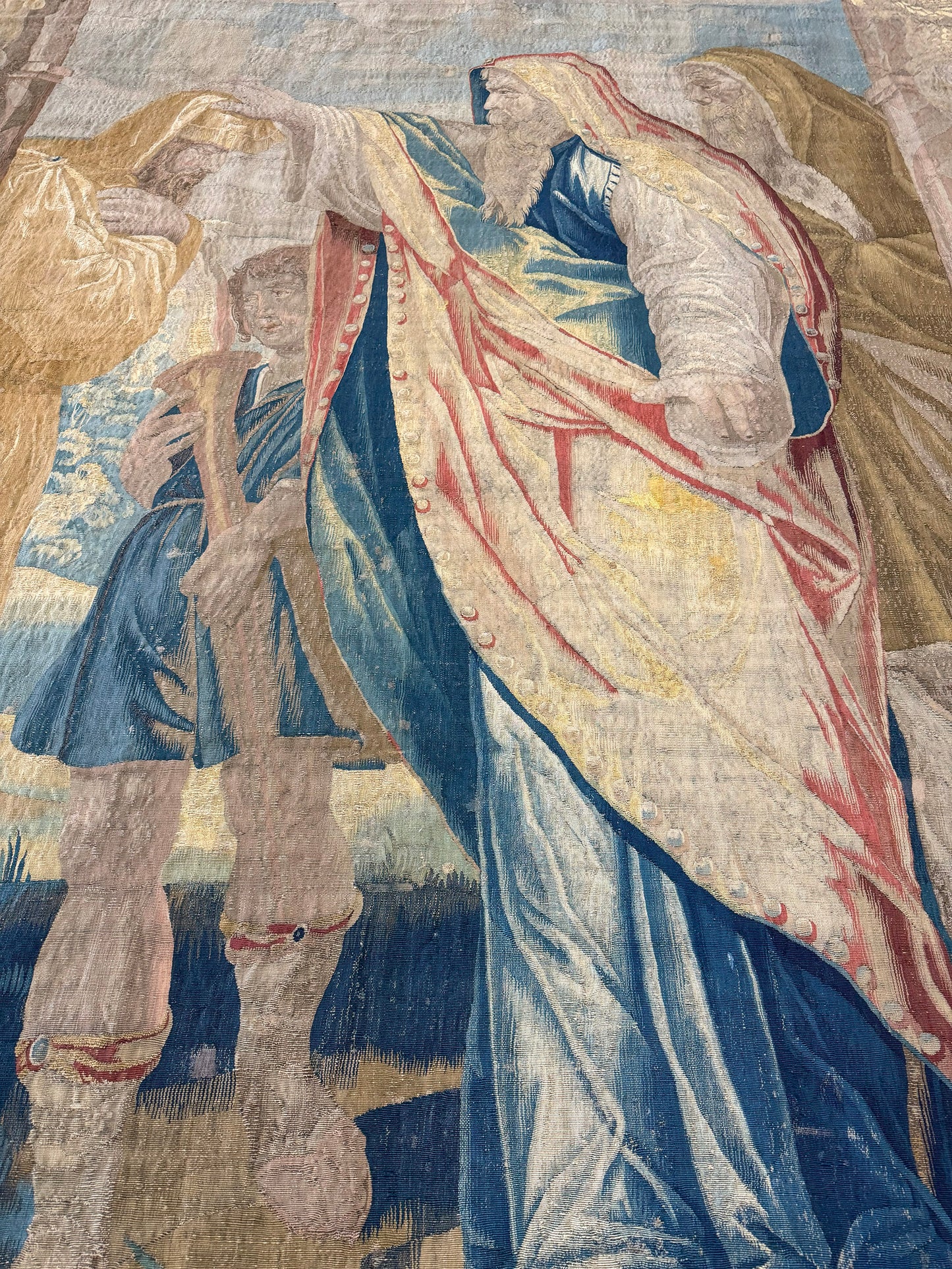 17th Century Brussel Tapestry King Saul Anointed by Samuel