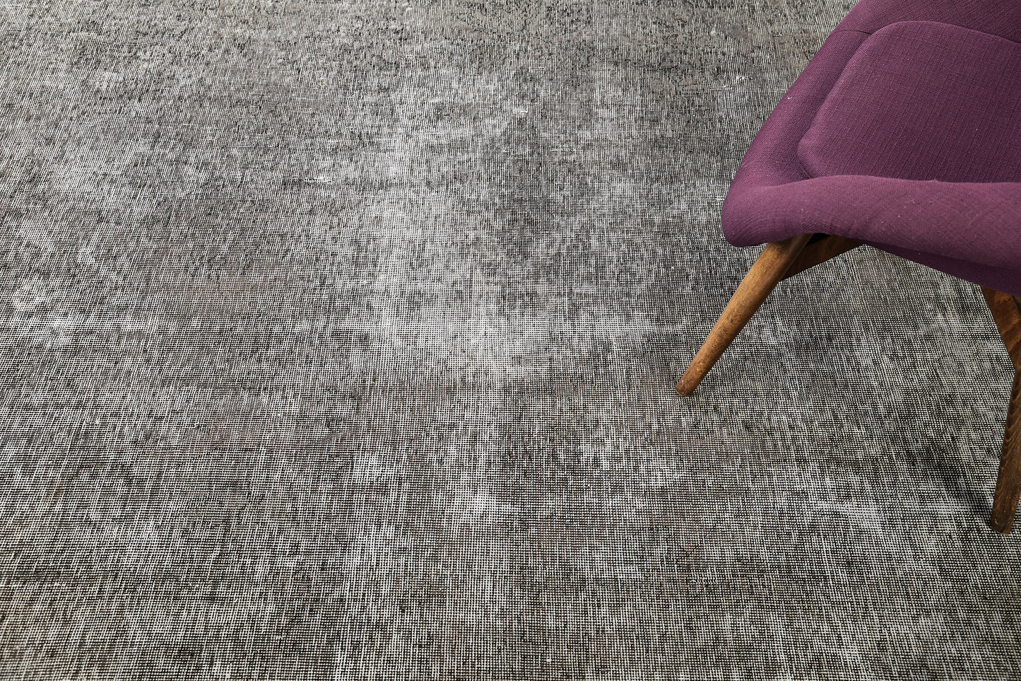 Vintage Distressed Overdye Persian Tabriz