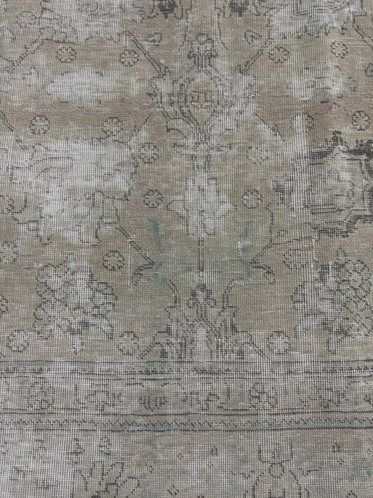 Vintage Distressed Persian Tabriz