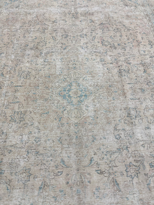 Vintage Distressed Persian Kashan