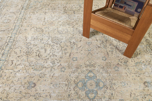 Vintage Distressed Persian Kashan