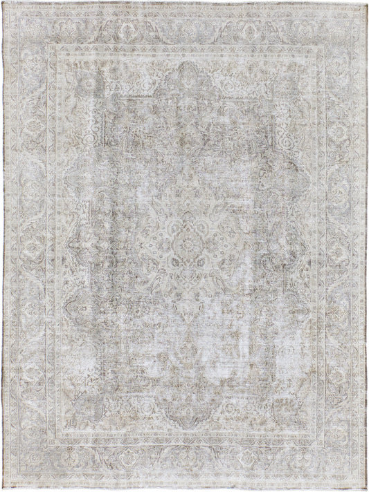 Vintage Distressed Persian Tabriz