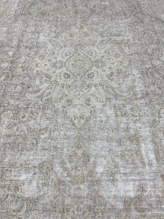 Vintage Distressed Persian Tabriz