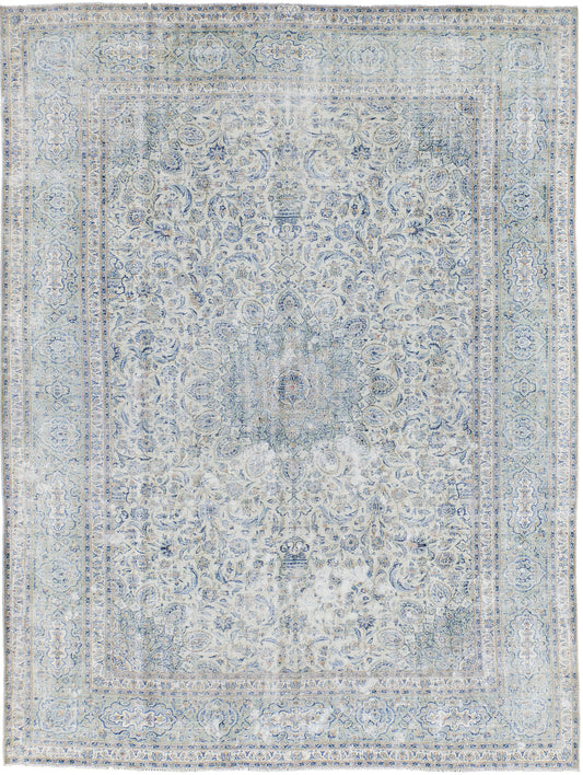 Vintage Distressed Persian Kashan