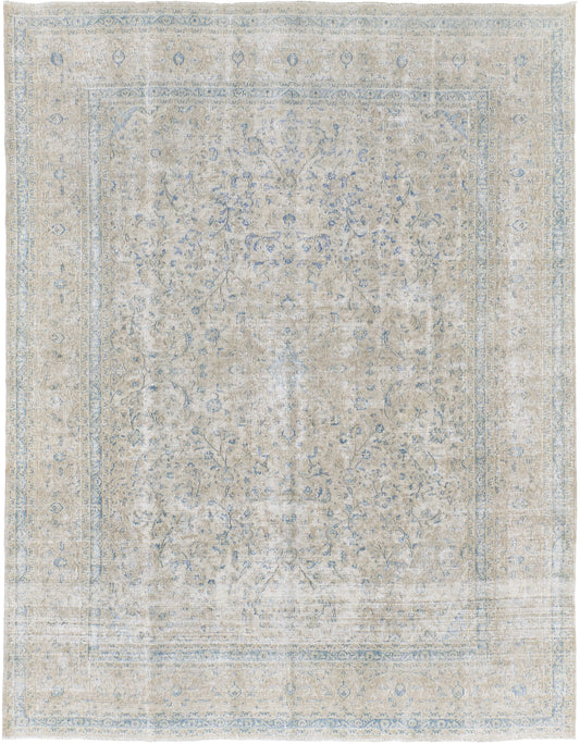 Vintage Distressed Persian Kashan
