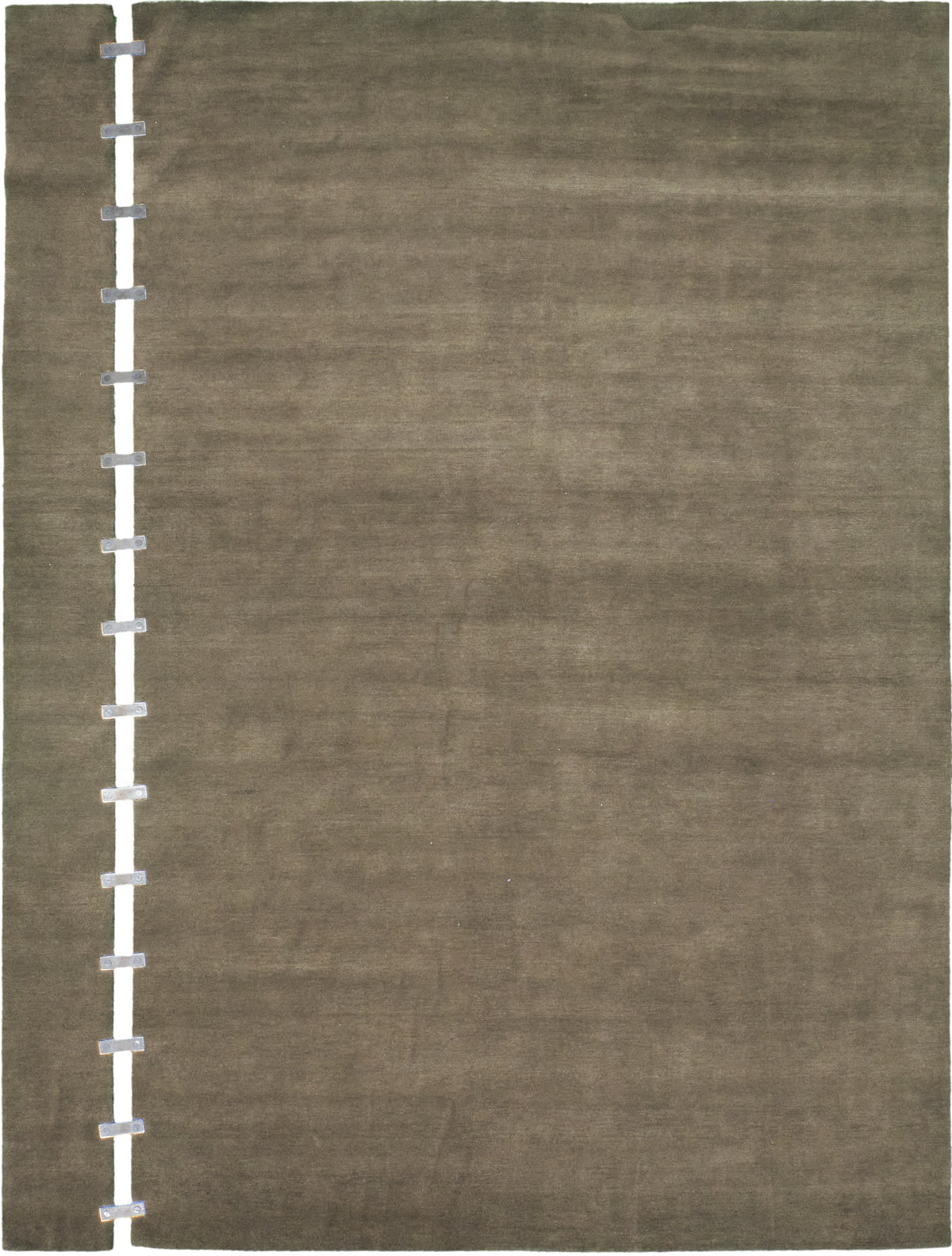 Aava.02 by Jenni Lauri, Olive - one-of-a-kind handmade area rug