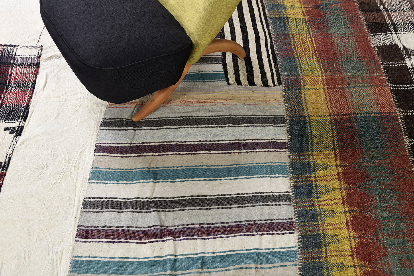 Antique Persian Ghashghaei Kilim