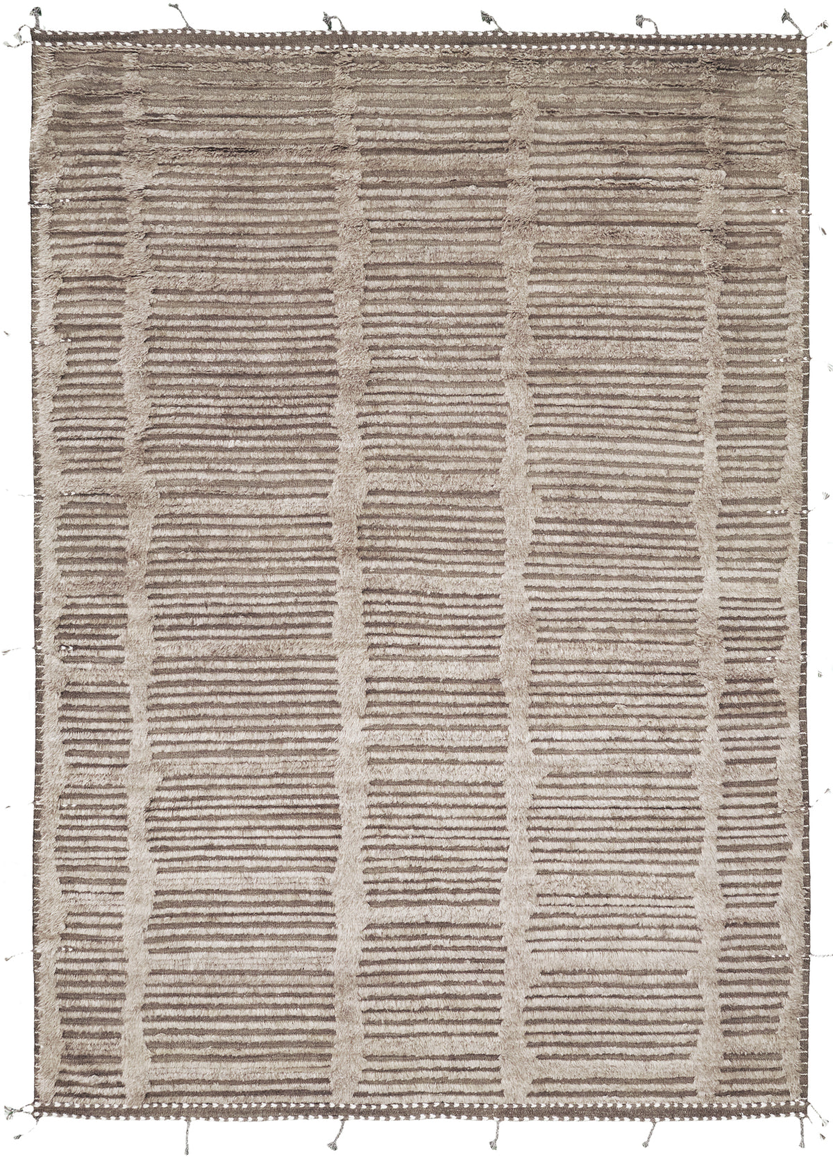 Beshabar, Haute Bohemian, Warm Brown - one-of-a-kind handmade area rug