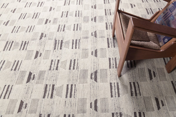 Fisilda, Nomad Collection, Ivory Natural - close-up of weave texture and pile [#2]