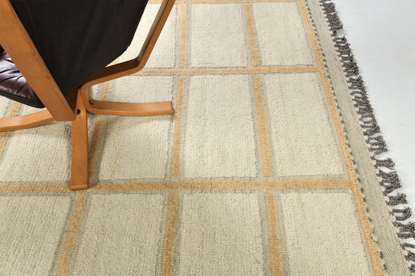 Rababi, Haute Bohemian, Ivory Coral - detailed border and fringe [#1]