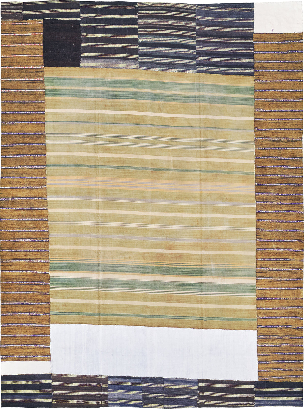 Vintage Persian Ghashghaei Kilim - flat-weave kilim - one-of-a-kind handmade area rug [#1]