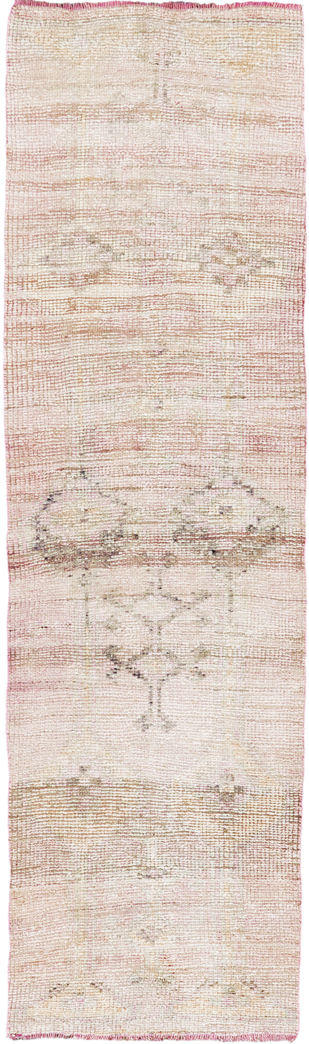 Vintage Turkish Oushak Runner - hand-knotted in Turkey - one-of-a-kind handmade area rug [#2]