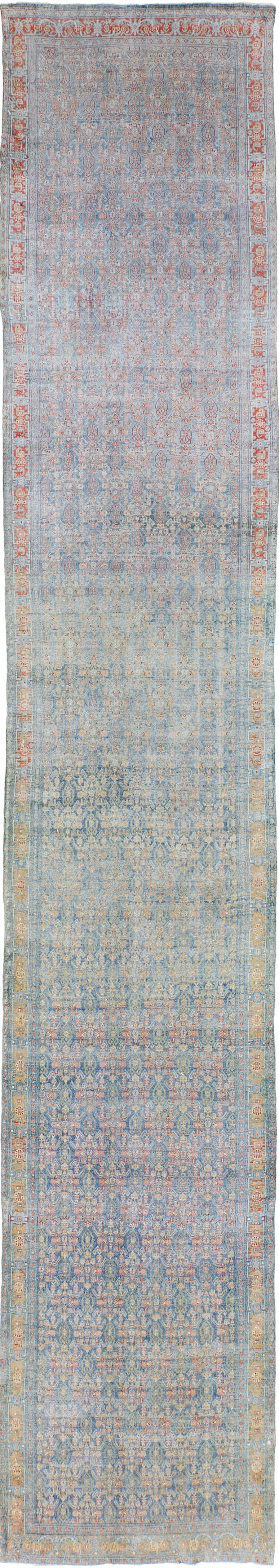 Vintage Persian Malayer Runner - narrow runner - one-of-a-kind handmade area rug [#2]