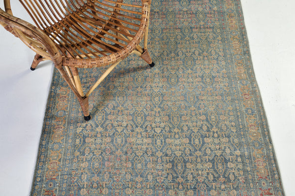 Vintage Persian Malayer Runner - narrow runner - overhead flat lay view [#2]