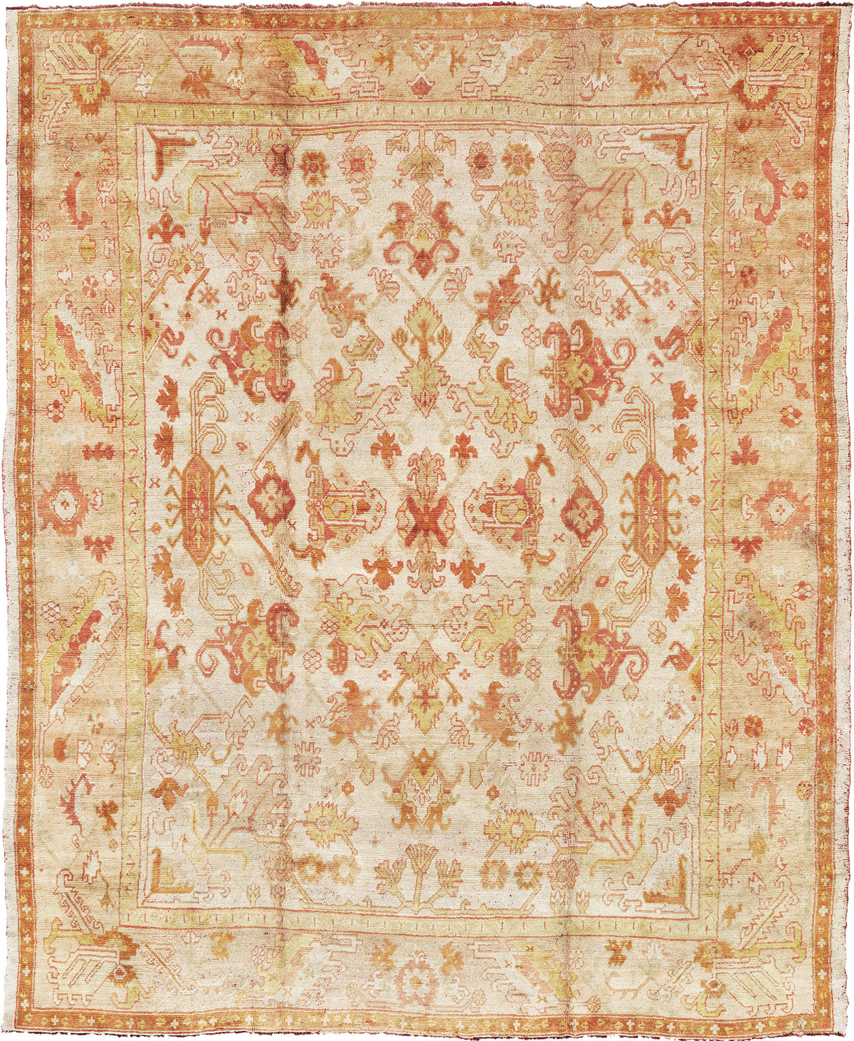 Antique Turkish Oushak - hand-knotted in Turkey - one-of-a-kind handmade area rug [#14]