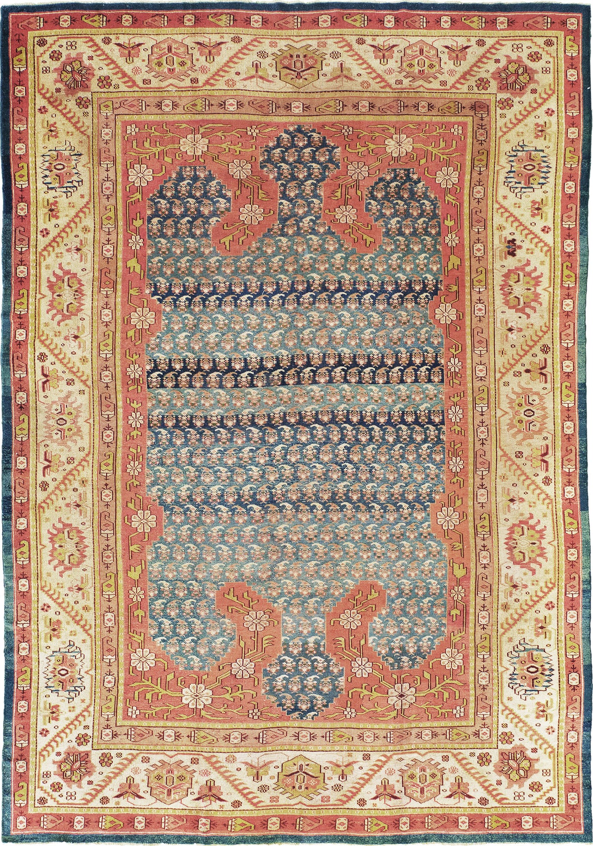Antique Turkish Oushak - hand-knotted in Turkey - one-of-a-kind handmade area rug [#22]