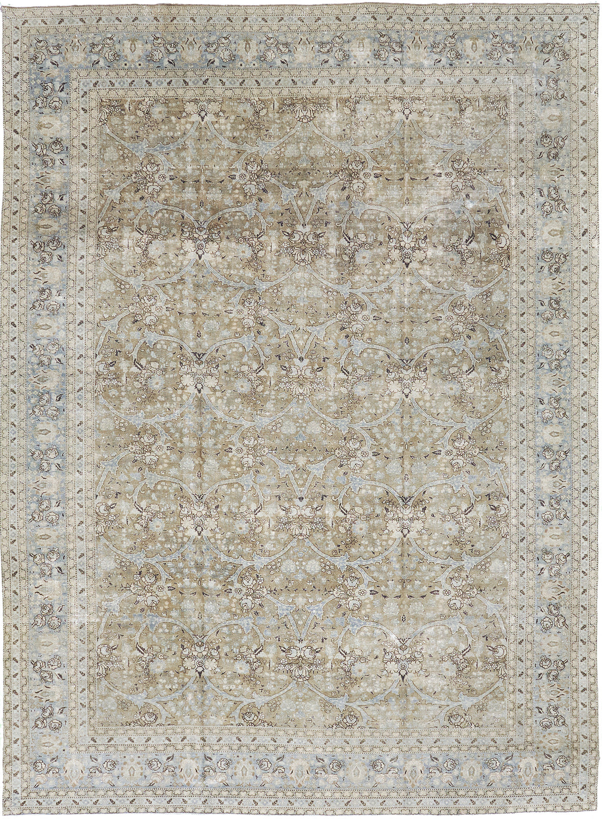 Antique Persian Tabriz - one-of-a-kind handmade area rug [#13]