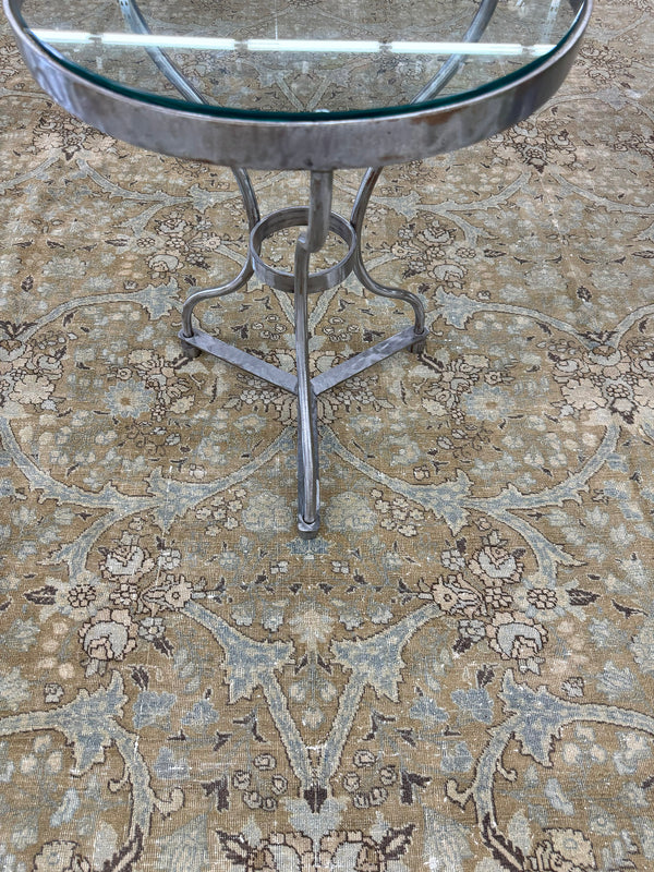 Antique Persian Tabriz - overhead flat lay view [#13]