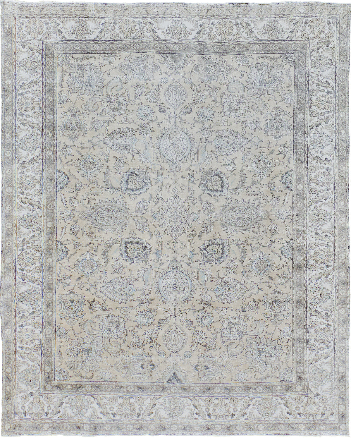 Antique Persian Tabriz - one-of-a-kind handmade area rug [#17]