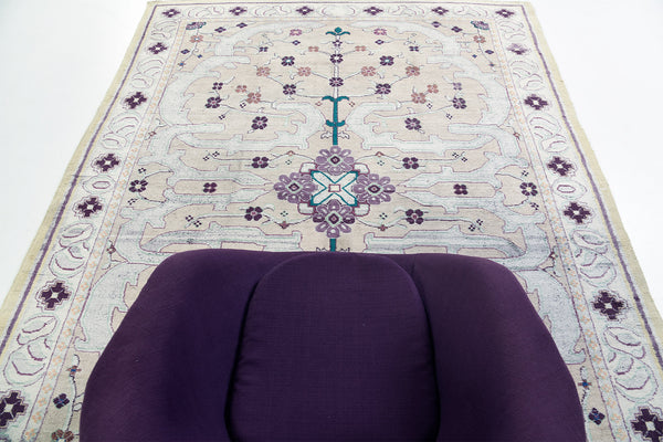 Antique Indo Agra - overhead flat lay view [#3]