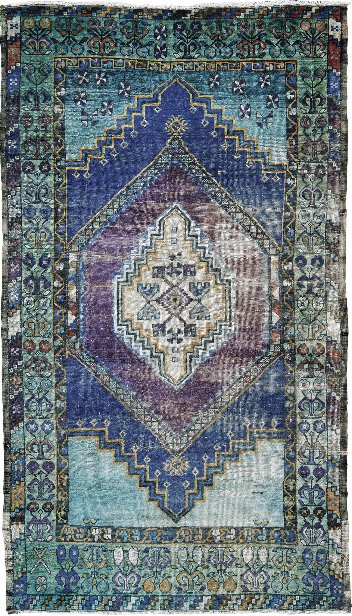 Vintage Turkish Anatolian - hand-knotted in Turkey - one-of-a-kind handmade area rug [#35]