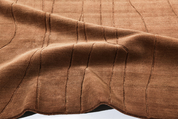 SÃ¤de.02 by Jenni Lauri, Cognac - close-up of weave texture and pile
