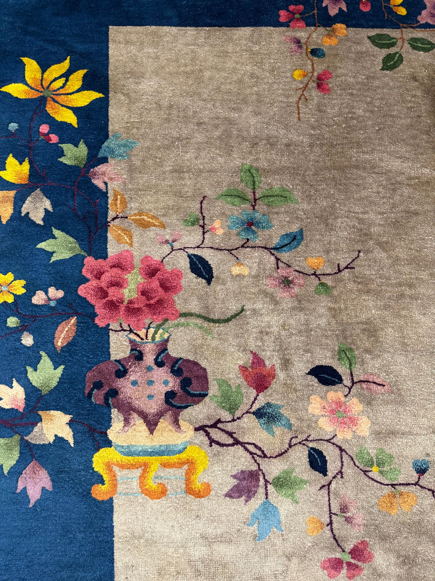 Antique Chinese Nichols Art Deco Rug