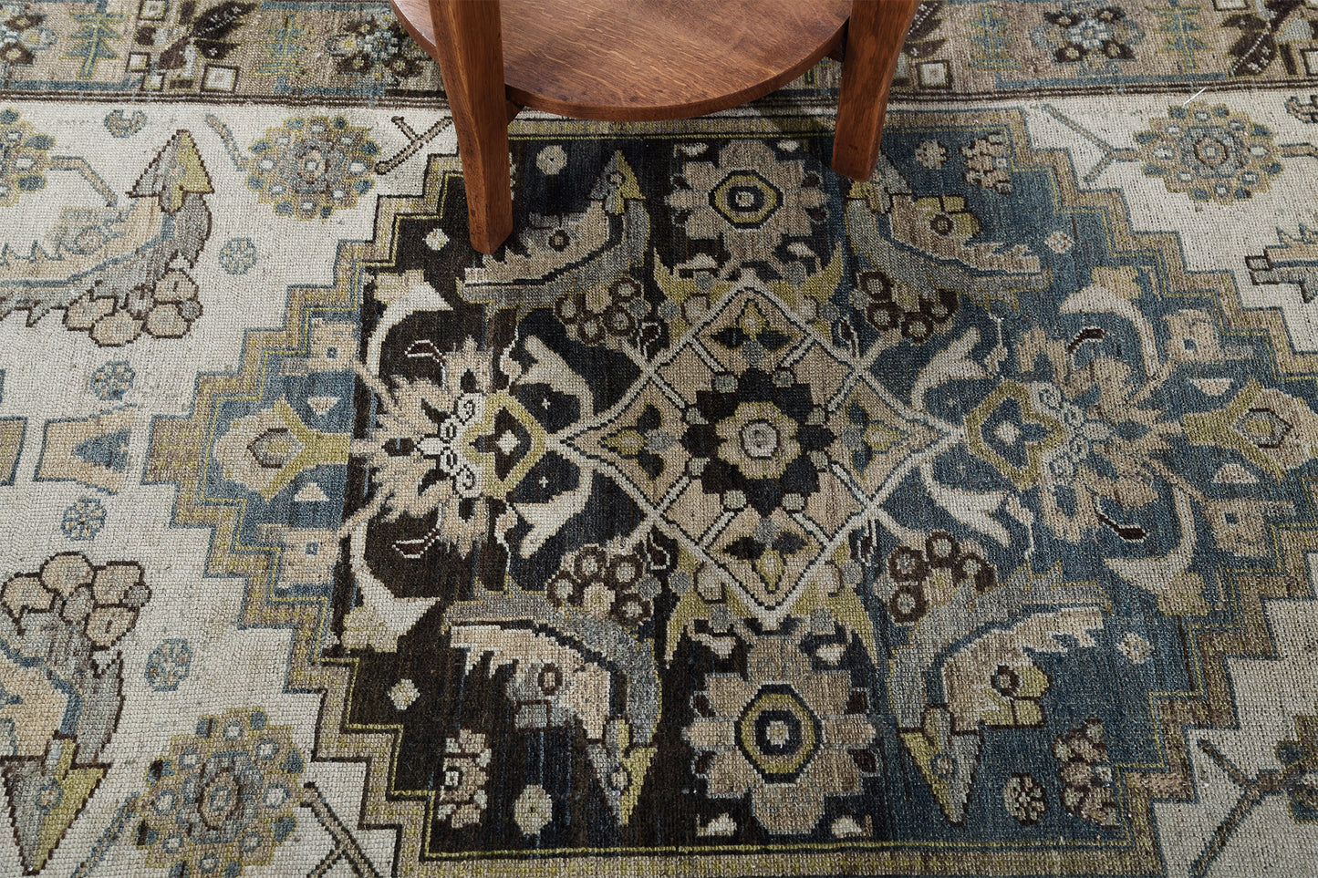 Antique Persian Malayer Runner - narrow runner - full length showing color variation [#8]