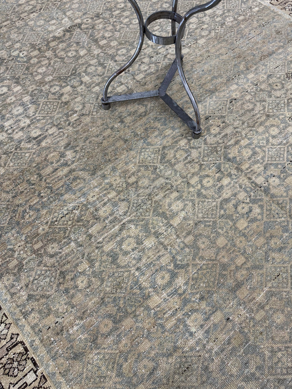 Antique Persian Malayer - close-up of weave texture and pile [#12]