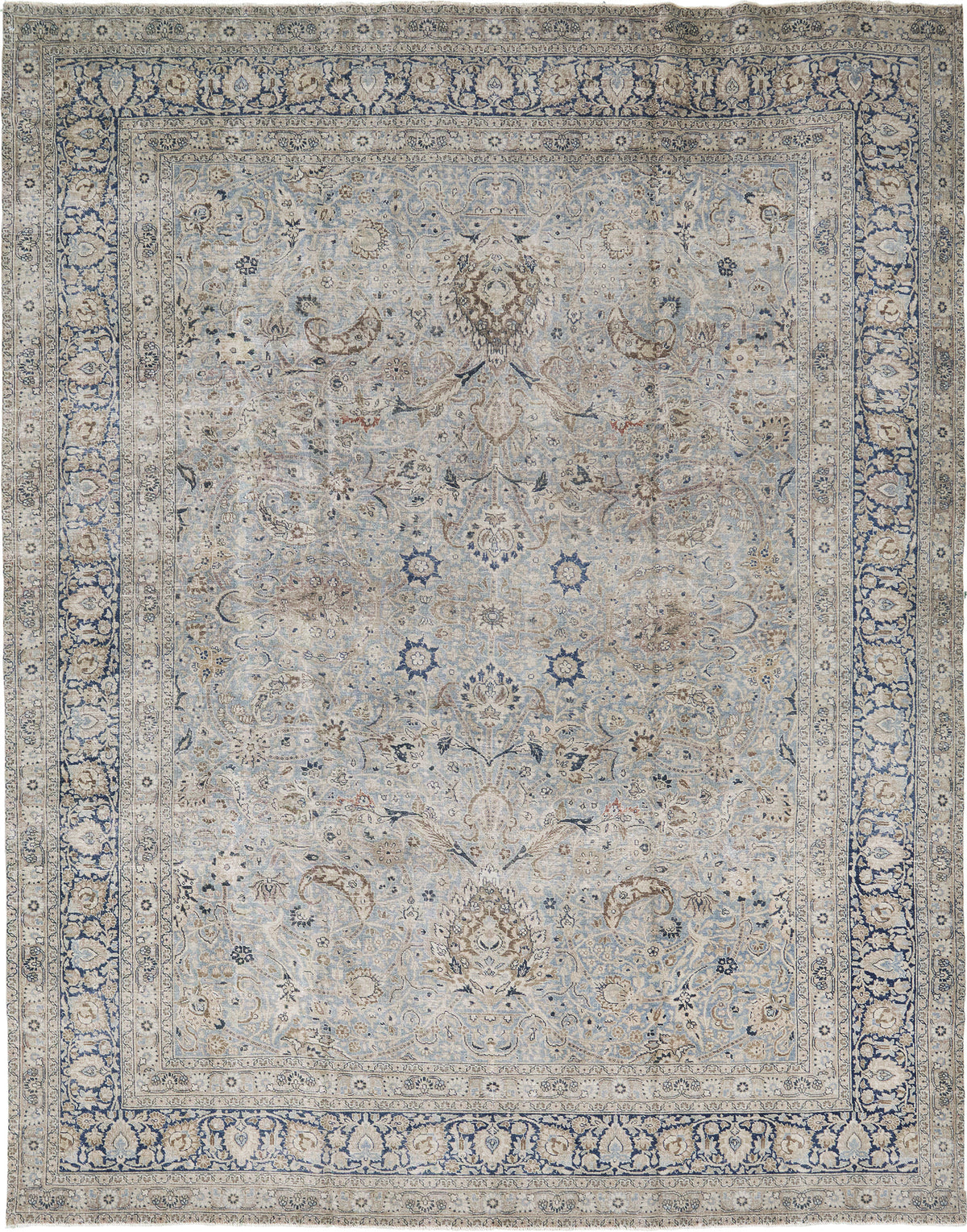 Antique Persian Mashad - one-of-a-kind handmade area rug [#5]
