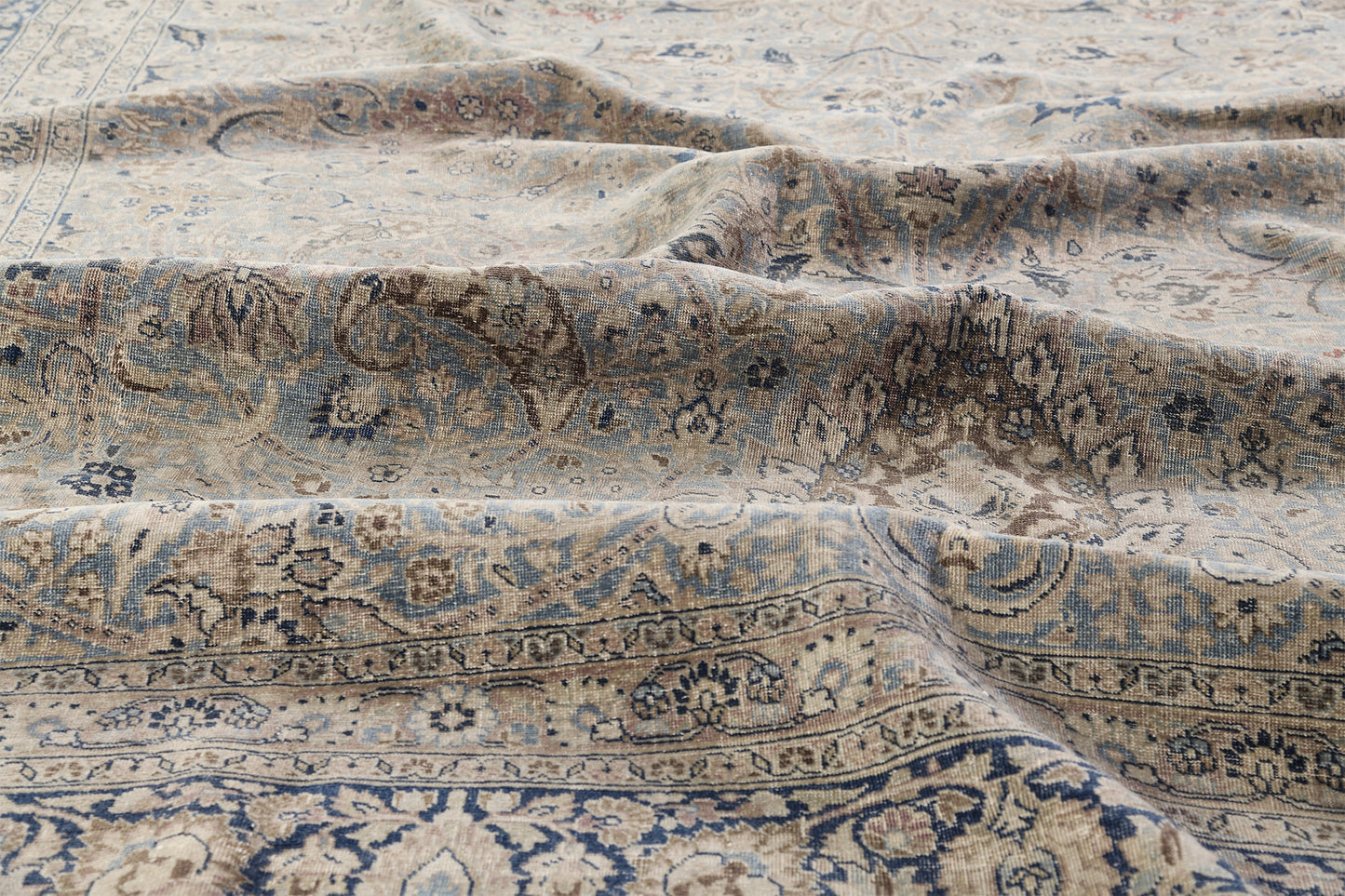 Antique Persian Mashad - styled in room setting [#5]