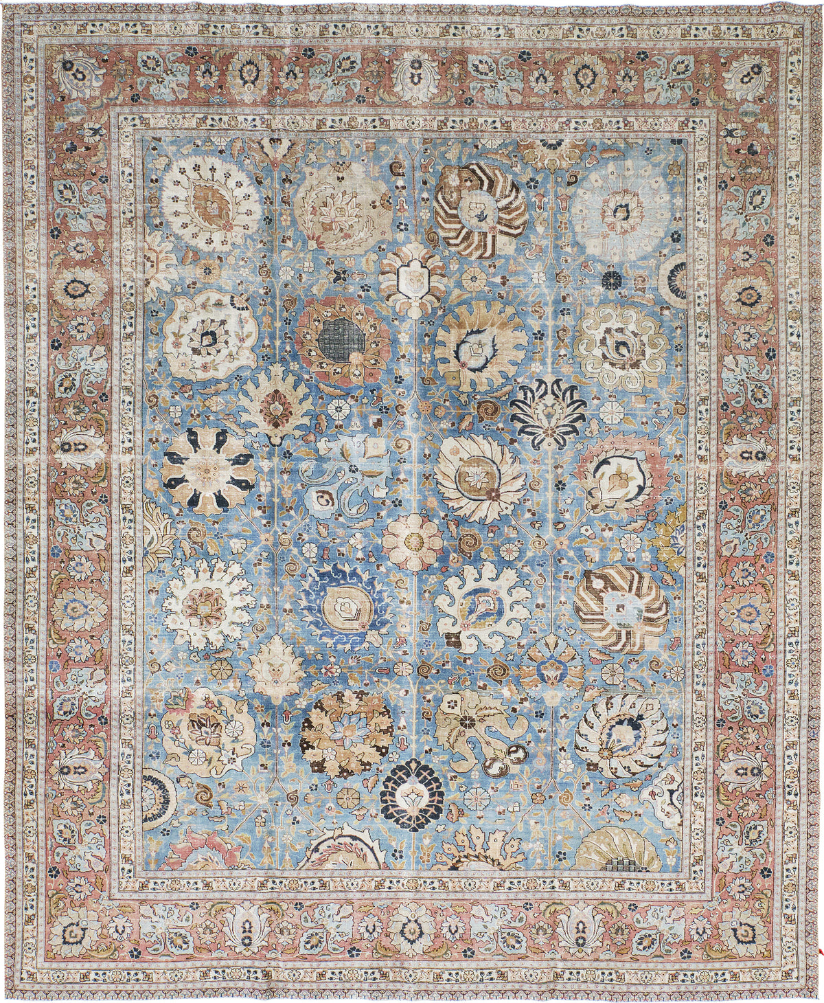 Antique Persian Tabriz - one-of-a-kind handmade area rug [#22]