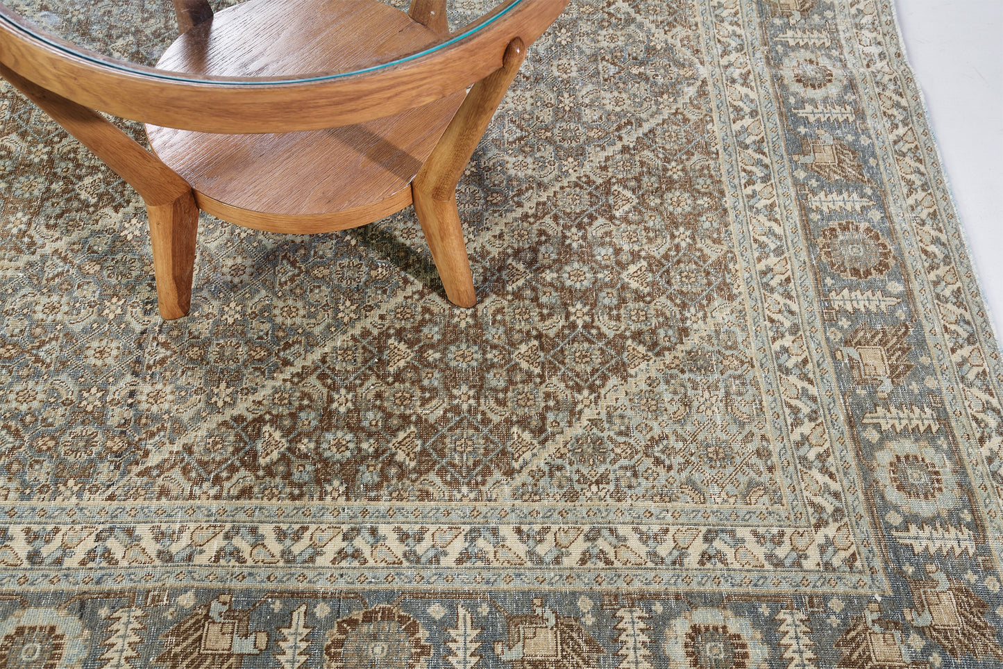 Antique Persian Tabriz - styled in room setting [#21]