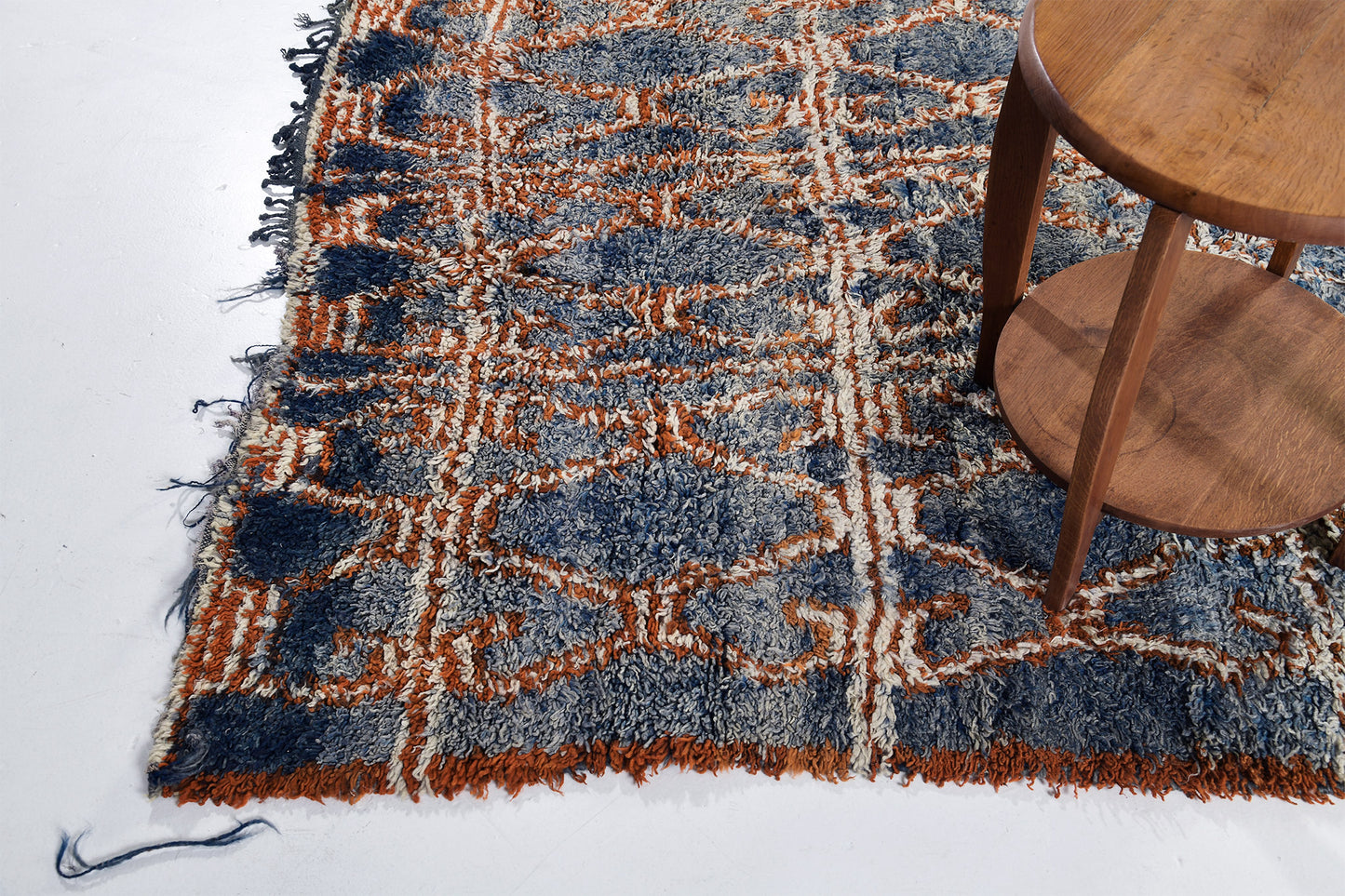 Vintage Moroccan Beni M'Guild - handwoven in Morocco - styled in room setting [#1]