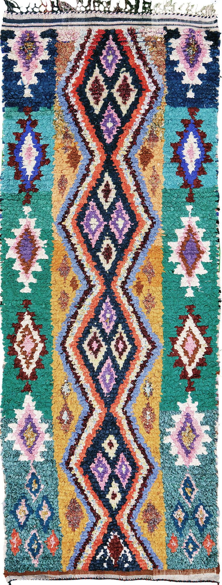 Vintage Moroccan Azilal Runner - narrow runner, handwoven in Morocco - one-of-a-kind handmade area rug [#18]