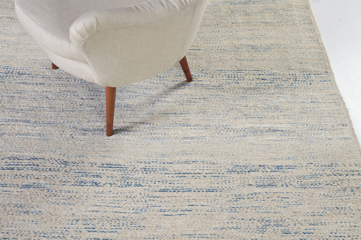 Persian Jejim Kilim - flat-weave kilim - close-up of weave texture and pile [#4]