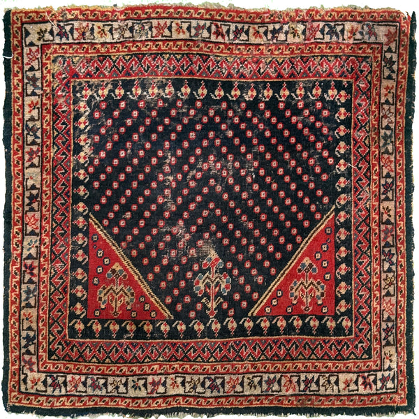 Antique Persian Quashghaei Bag Face - one-of-a-kind handmade area rug [#1]