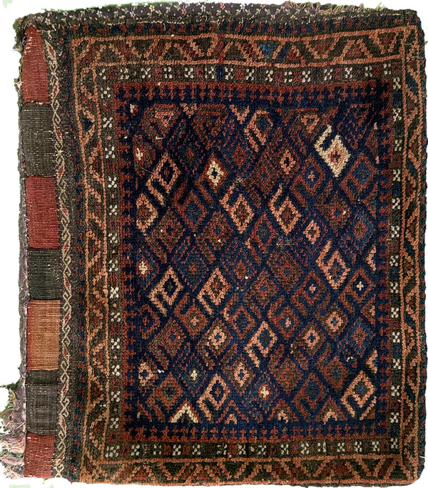 Antique Persian Quashghaei Bag Face - one-of-a-kind handmade area rug [#2]