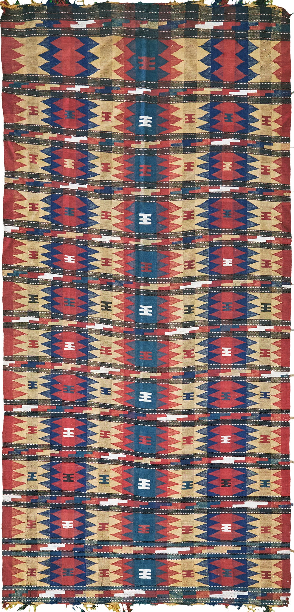 Antique Persian Turkoman Kilim - flat-weave kilim - one-of-a-kind handmade area rug