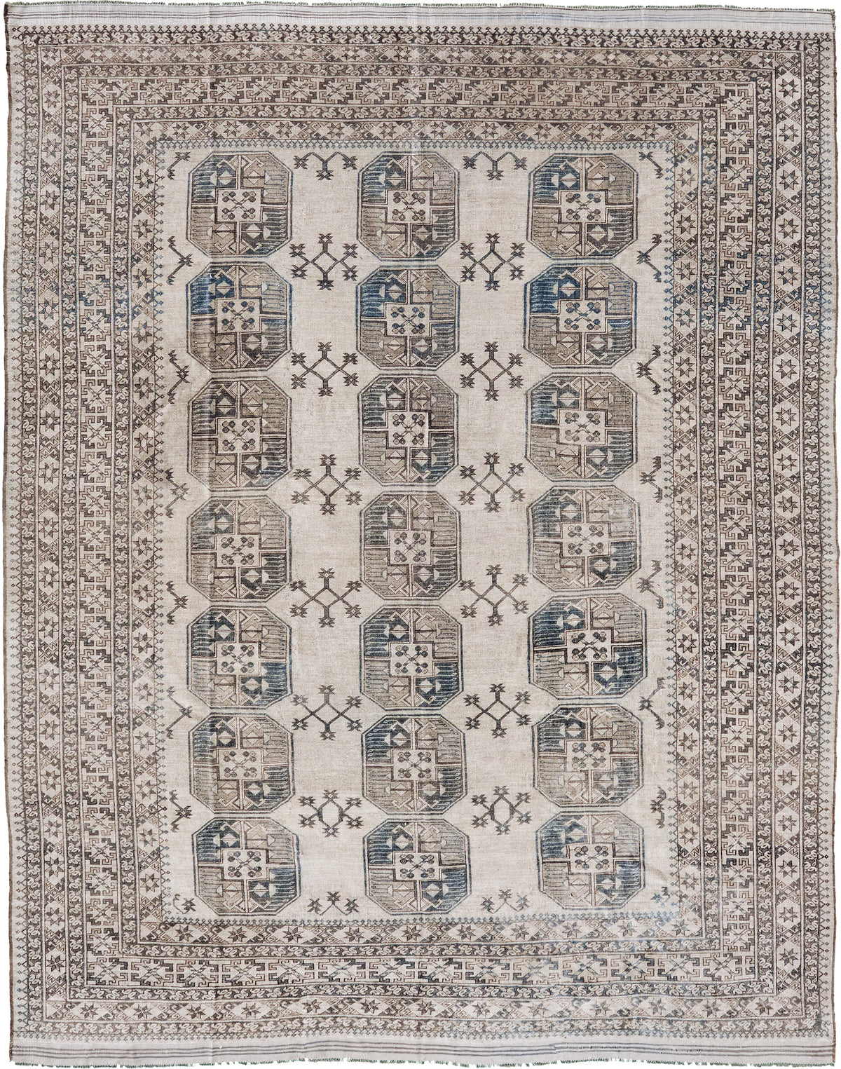 Vintage Afghan Ansari - hand-knotted in Afghanistan - one-of-a-kind handmade area rug